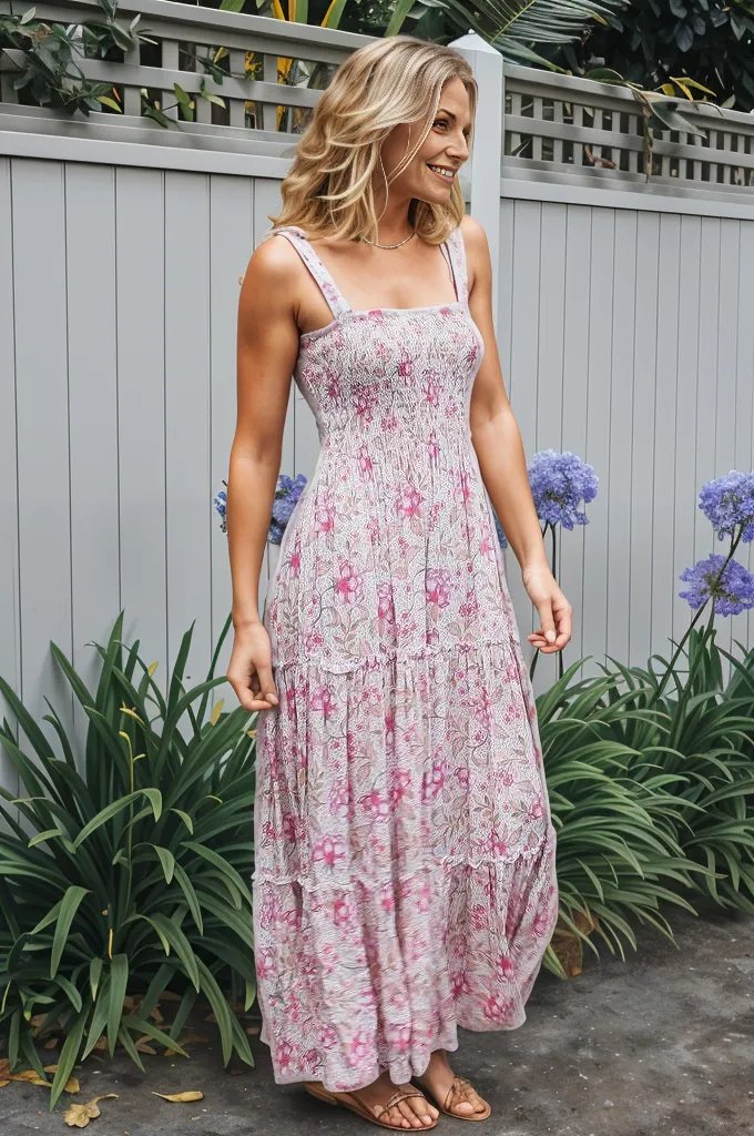 Blush Pink Slip Maxi
