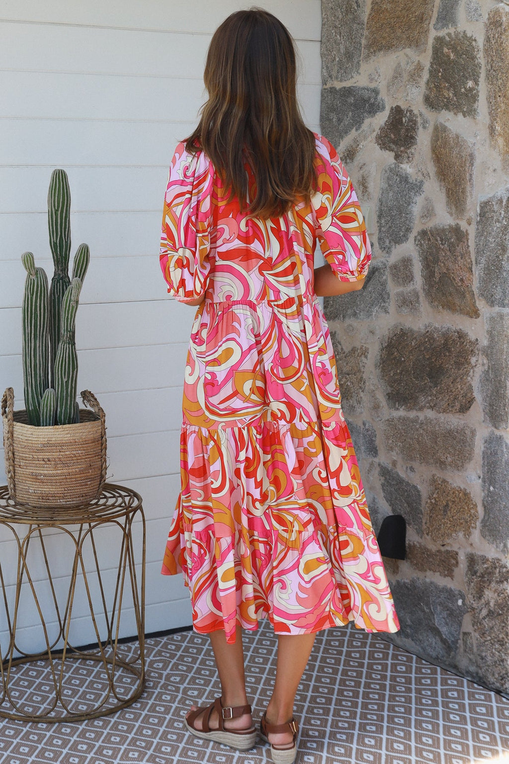 Emilia Pink Maxi Dress