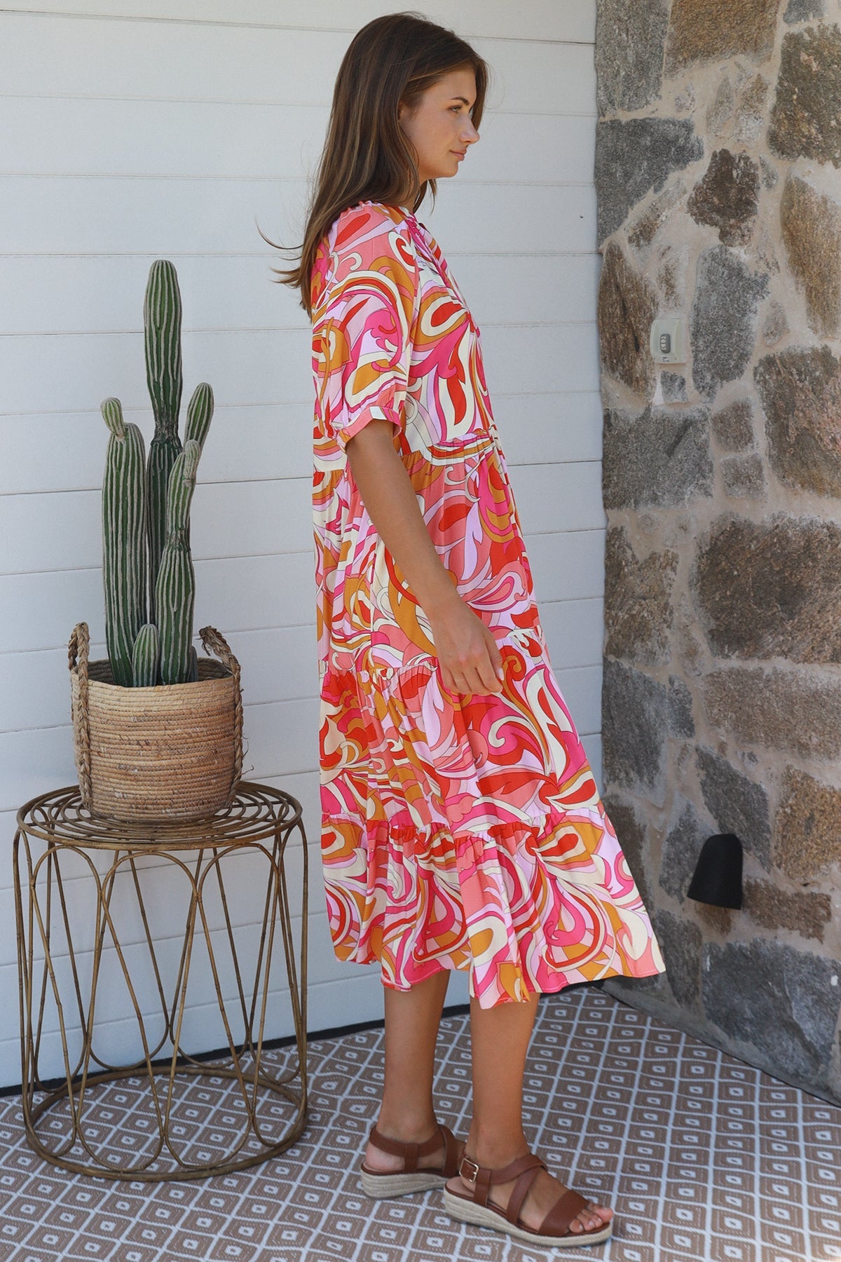 Emilia Pink Maxi Dress