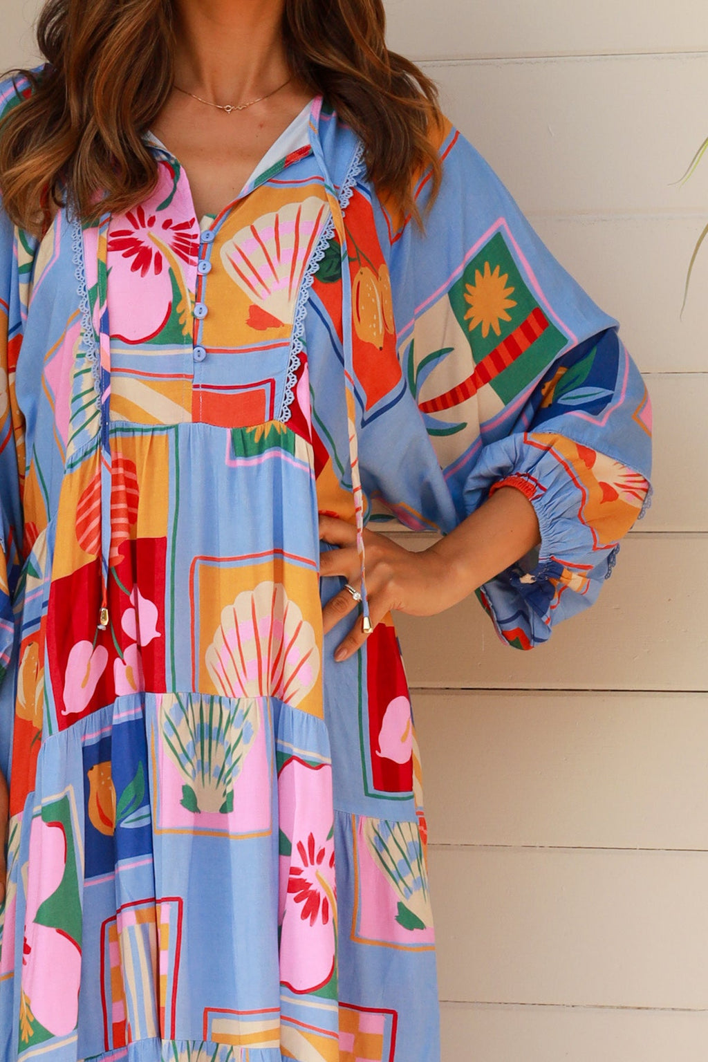 Beatrice Blue Maxi Dress