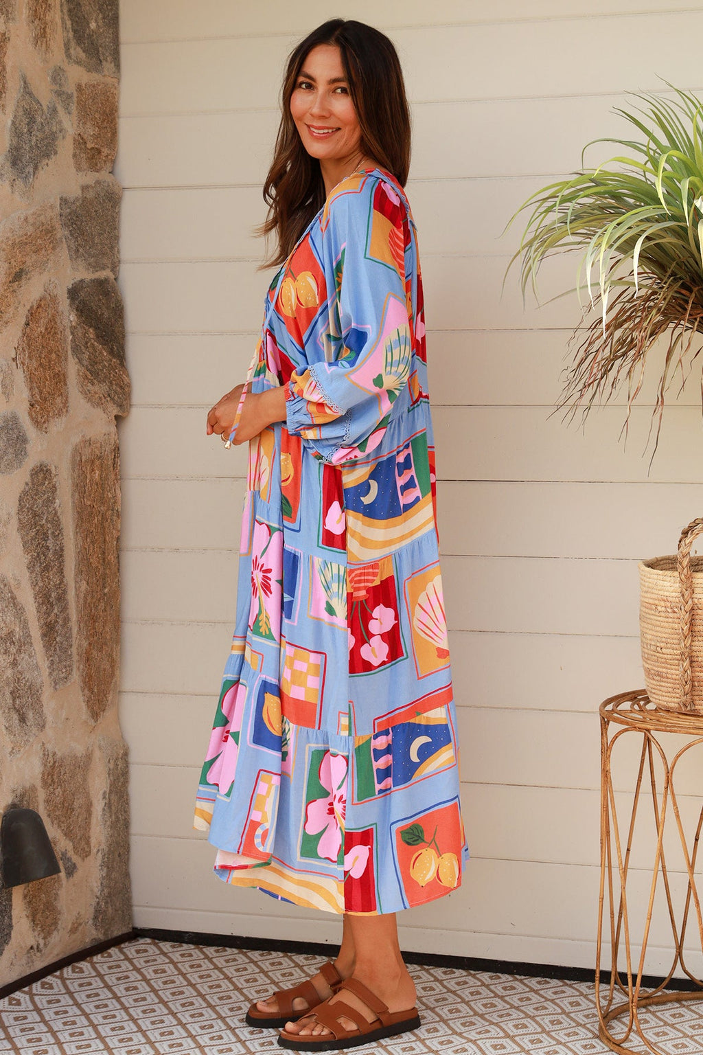 Beatrice Blue Maxi Dress