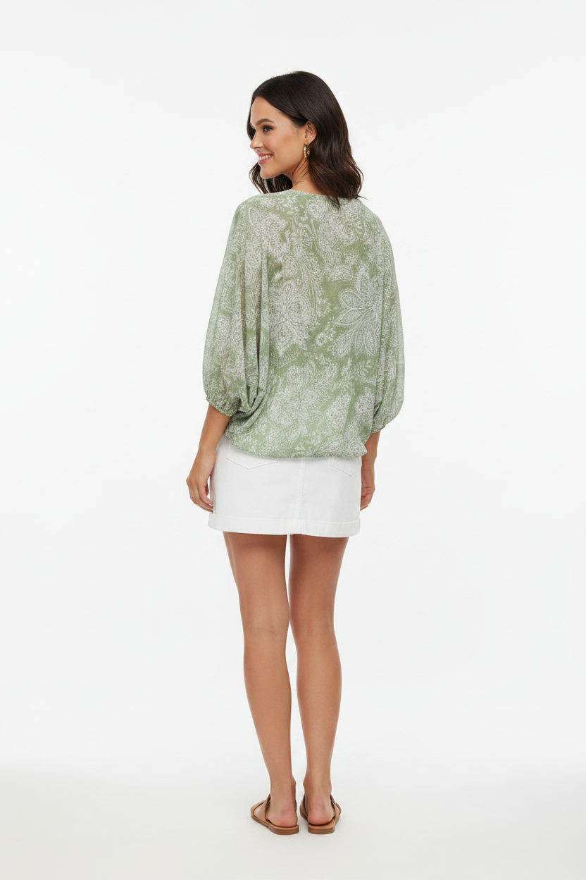 Flora Elegance Blouse - Zena Pose 3 Final