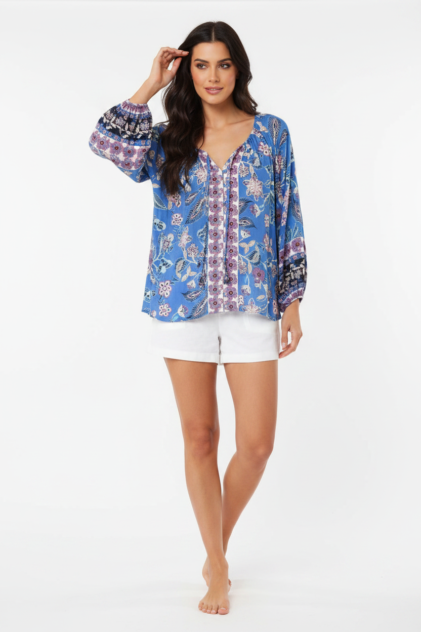 Hana Fleur Blouse - Zena Pose 4