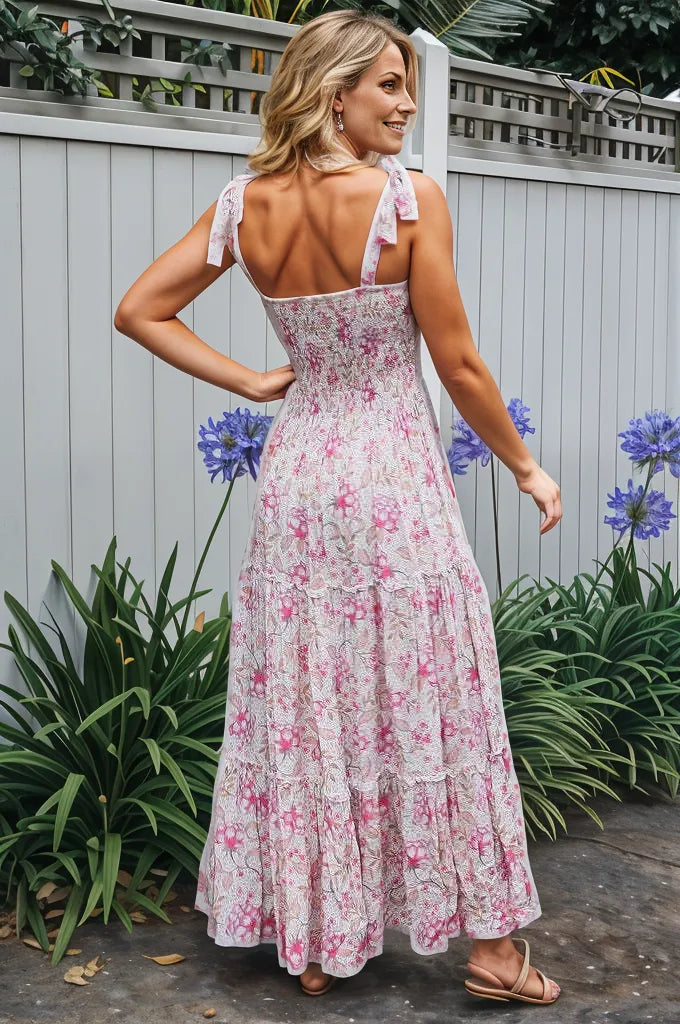 Boholane Blush Pink Slip Maxi
