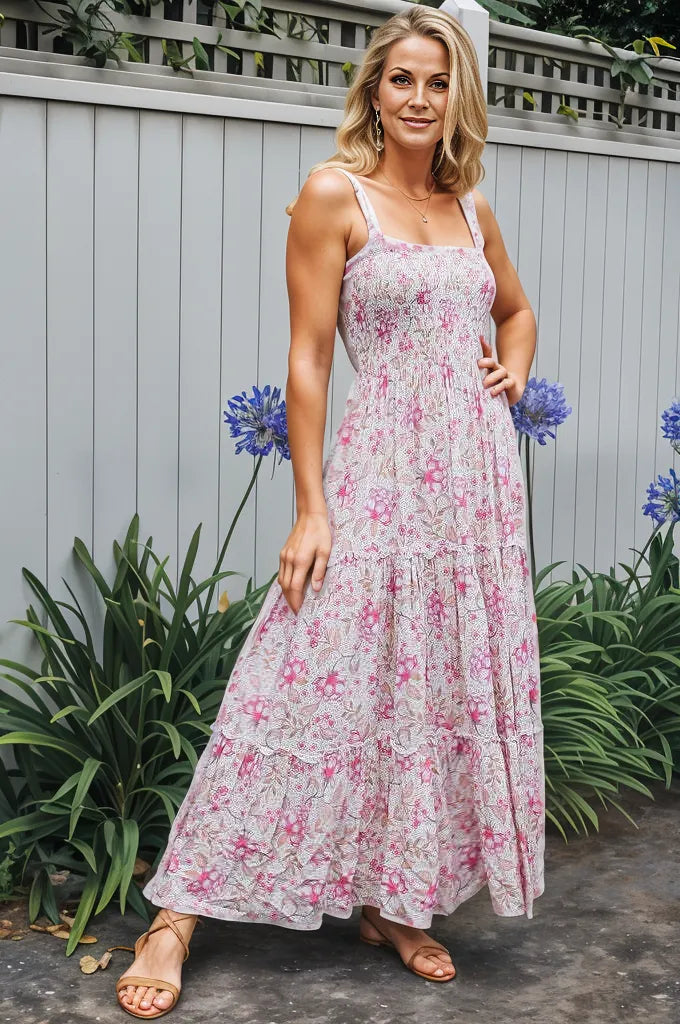Boholane Blush Pink Slip Maxi