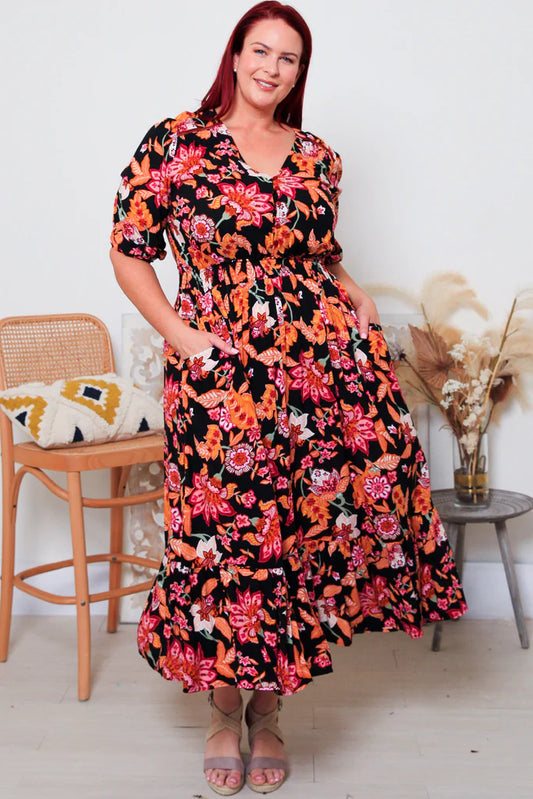 Boholane Autumn Hue Midi Dress